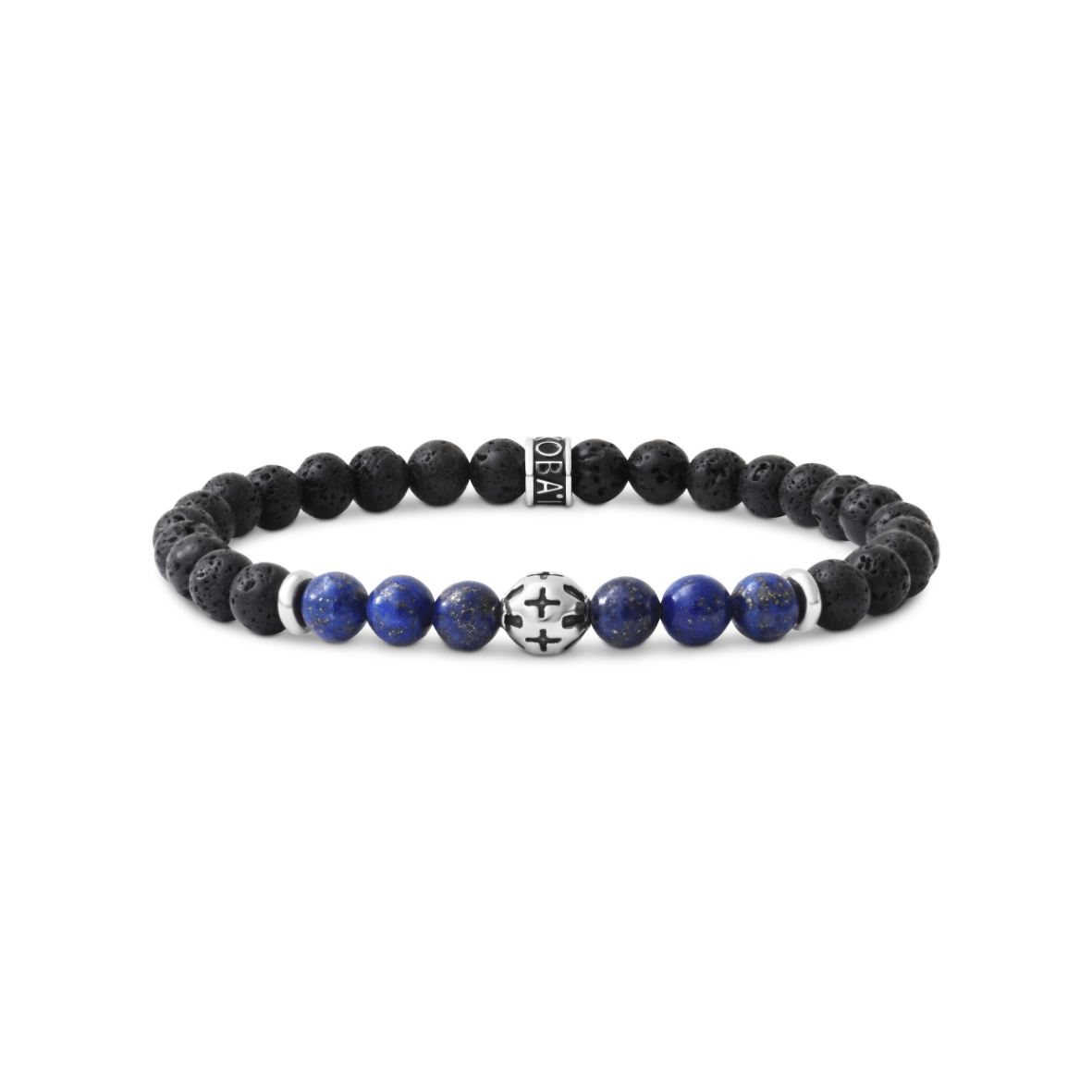 Bracelet Homme Lapis Lazuli & pierre de lave 6mm